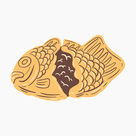 Tasty Bungeoppang Illustrationのイラスト素材