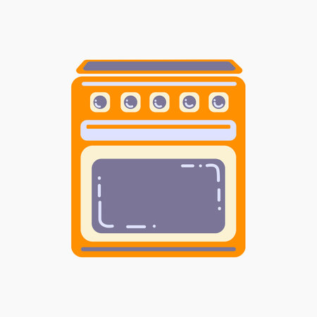 Kitchen Oven Illustrationのイラスト素材