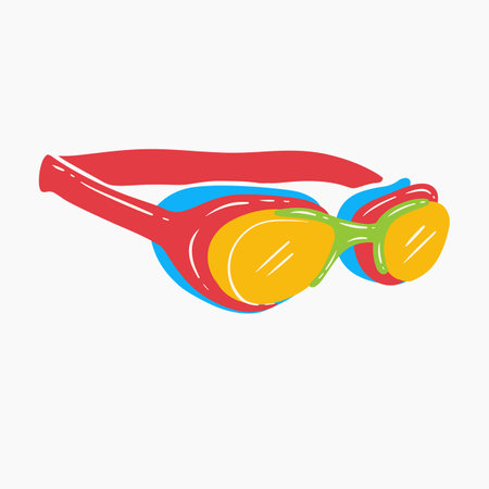 Swimming Goggles Illustrationのイラスト素材