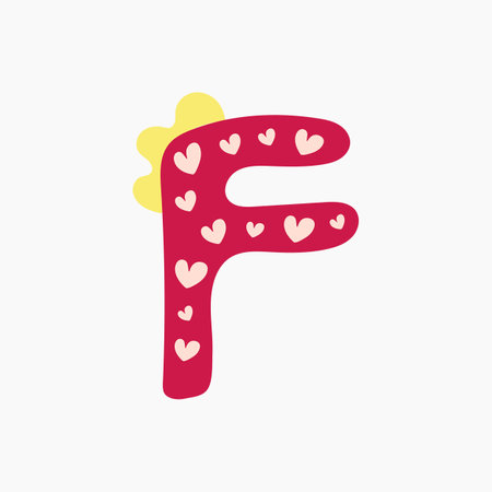Letter F Illustrationのイラスト素材
