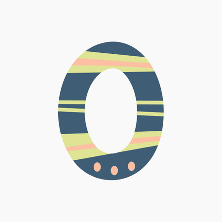 Number Zero Illustrationのイラスト素材