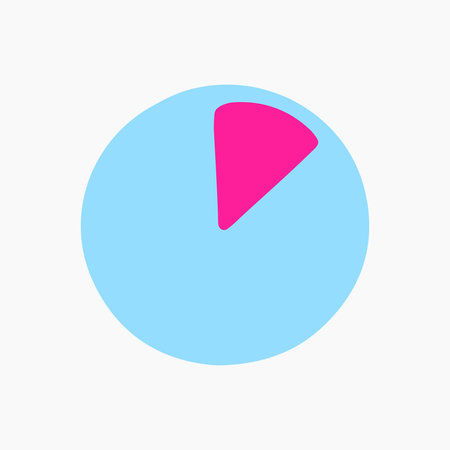 Blue Circular Progress Chart Illustration