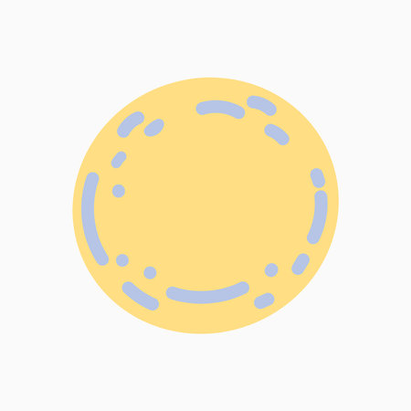 Beautiful Full Moon Illustrationのイラスト素材