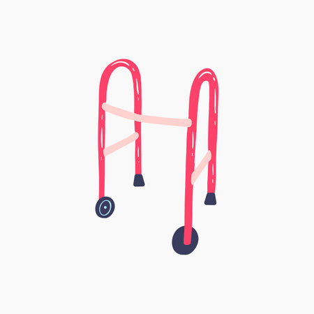 A Pink Walker Illustrationのイラスト素材