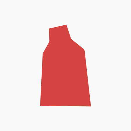 Red Abstract Shape Illustrationのイラスト素材