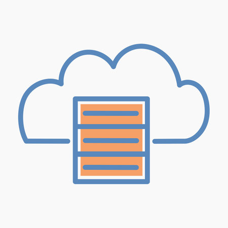Cloud Server Iconのイラスト素材