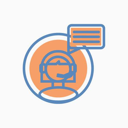 Customer Service Iconのイラスト素材