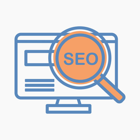 SEO Iconのイラスト素材