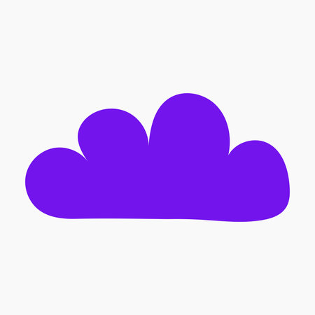 Abstract Cloud Shape Illustration