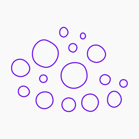 Abstract Dots Outline Shape Illustrationのイラスト素材