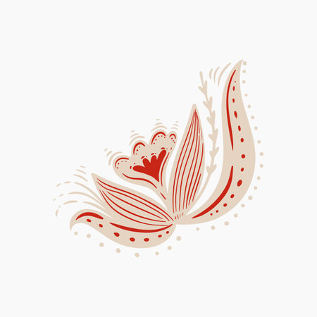 Batik Pattern Corner Illustrationのイラスト素材