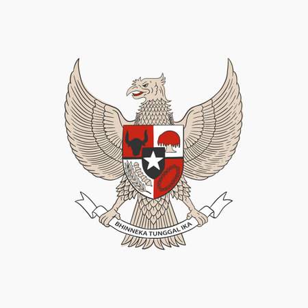 Garuda Pancasila Illustrationのイラスト素材