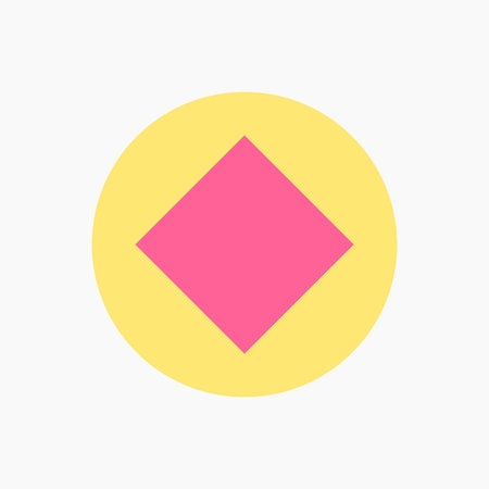 Square in Circle Illustrationのイラスト素材