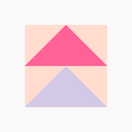 Double Triangles on Peach Background Illustrationのイラスト素材