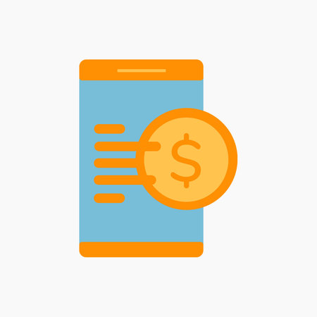 Mobile Banking Illustrationのイラスト素材