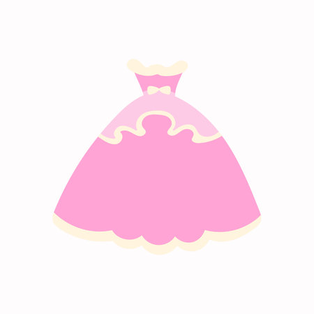Pink Princess Dressのイラスト素材