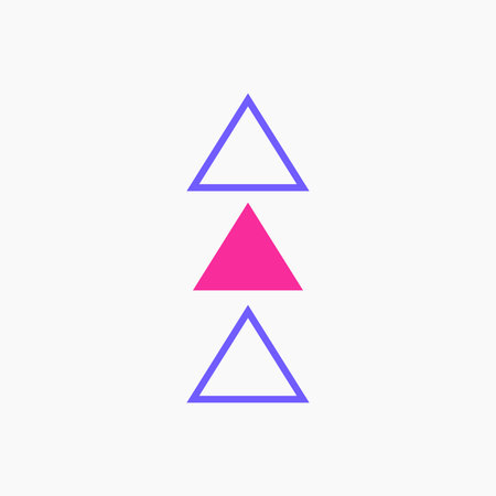 Purple Pink Triangles Illustration