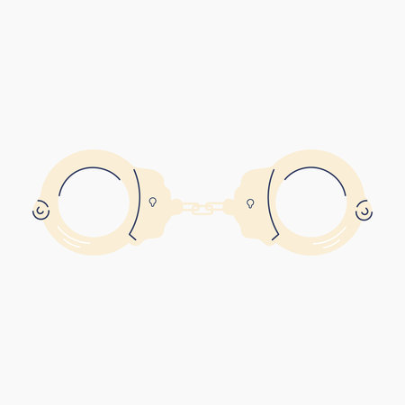 Police Handcuff Illustrationのイラスト素材