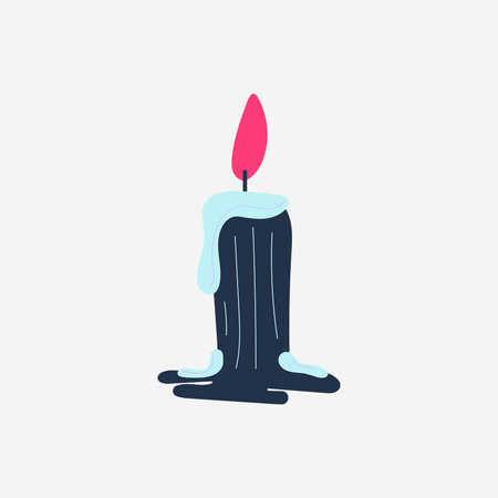 Melting Candle Illustrationのイラスト素材