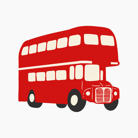 Double Decker Bus Illustrationのイラスト素材
