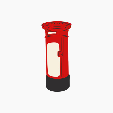 London Mailbox Illustrationのイラスト素材