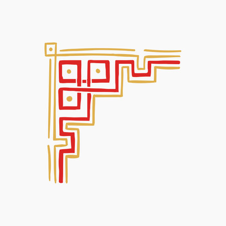 Chinese Corner Illustrationのイラスト素材