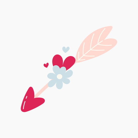 Cupid Arrow Illustrationのイラスト素材