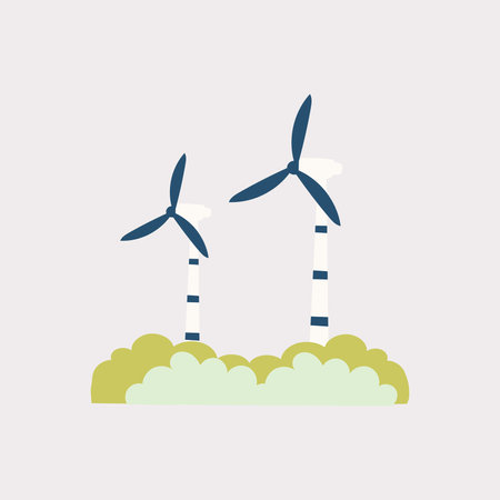 Wind Turbine Illustration
