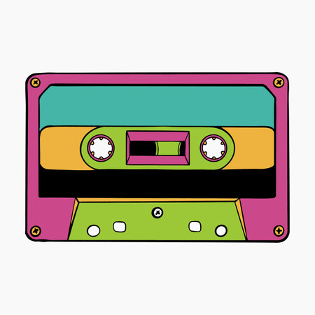 Cassette Illustrationのイラスト素材