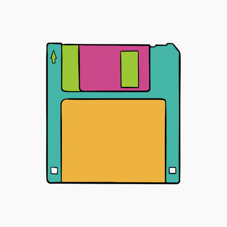 Floppy Disk Illustrationのイラスト素材