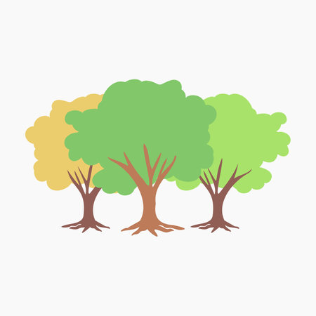 Trees Illustrationのイラスト素材