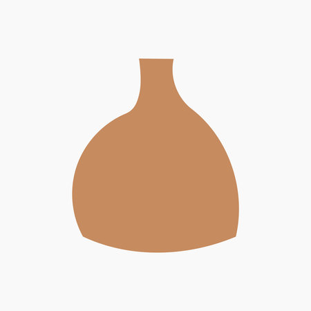 Light Brown Abstract Contemporary Element Illustrationのイラスト素材