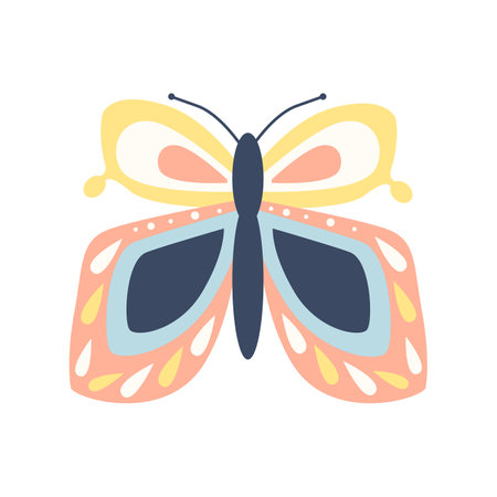 Easter Butterfly Illustrationのイラスト素材