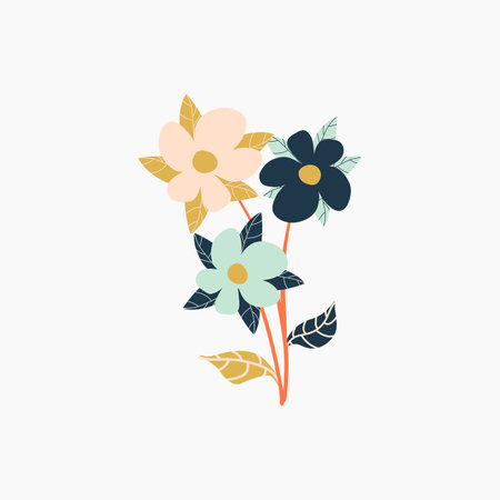 Fresh Spring Flower Illustrationのイラスト素材
