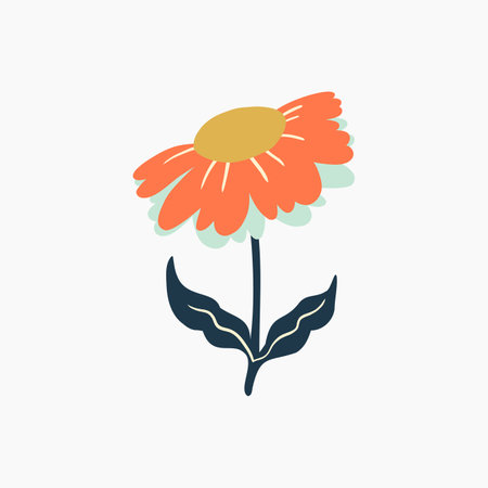 Fresh Spring Flower Illustrationのイラスト素材