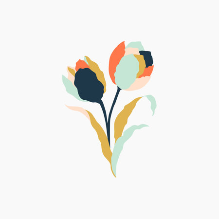 Fresh Spring Flower Illustrationのイラスト素材