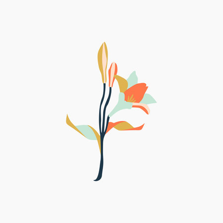 Fresh Spring Flower Illustrationのイラスト素材