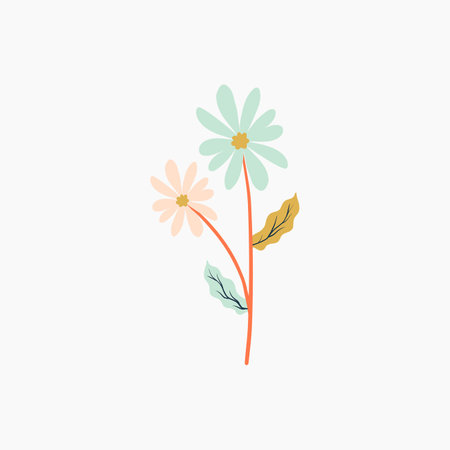 Fresh Spring Flower Illustrationのイラスト素材