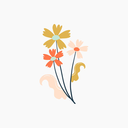 Fresh Spring Flower Illustrationのイラスト素材