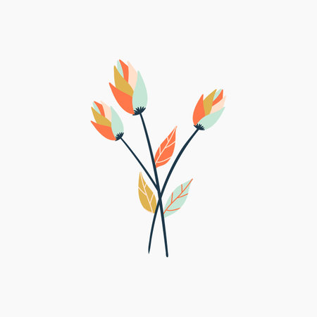 Fresh Spring Flower Illustrationのイラスト素材