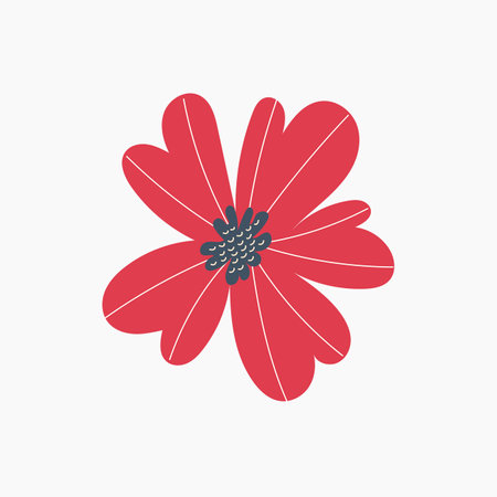 Bright Spring Flower Illustrationのイラスト素材