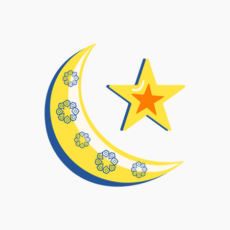 Crescent Moon Illustrationのイラスト素材