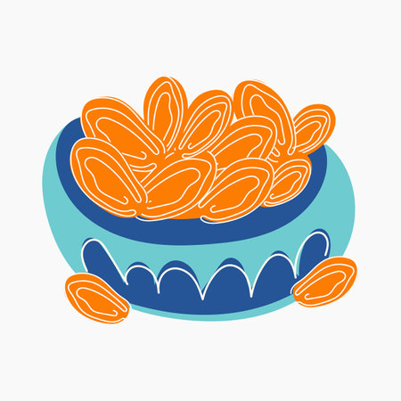 Dates in the Bowl Illustrationのイラスト素材