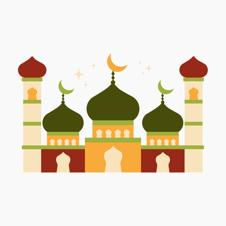 Mosque Illustrationのイラスト素材