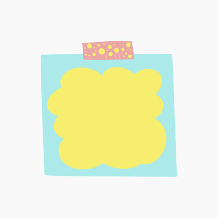 Cute Sticky Note Illustration