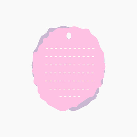 Sweet Ripped Paper Note Illustrationのイラスト素材