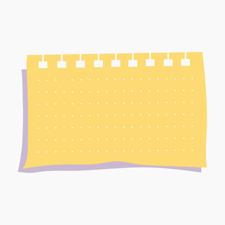 Sweet Ripped Paper Note Illustrationのイラスト素材