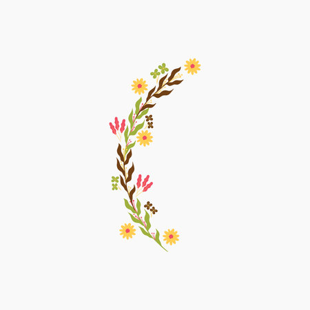 Batik Floral Bunch Illustrationのイラスト素材