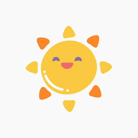 Bright Sun Illustrationのイラスト素材