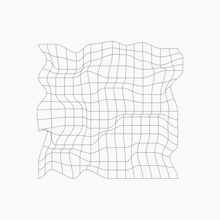 Single Black Wireframe Elementのイラスト素材